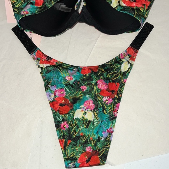 2pcs 36DD & L Victoria’s Secret Swim Push Up Top & Barzilian Bikini Bottom - Picture 12 of 16